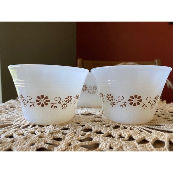 TERMOCRISA DYNAWARE SET - Square Casserole Baking Dish and 2 Custard Cups - Picture 1 of 9